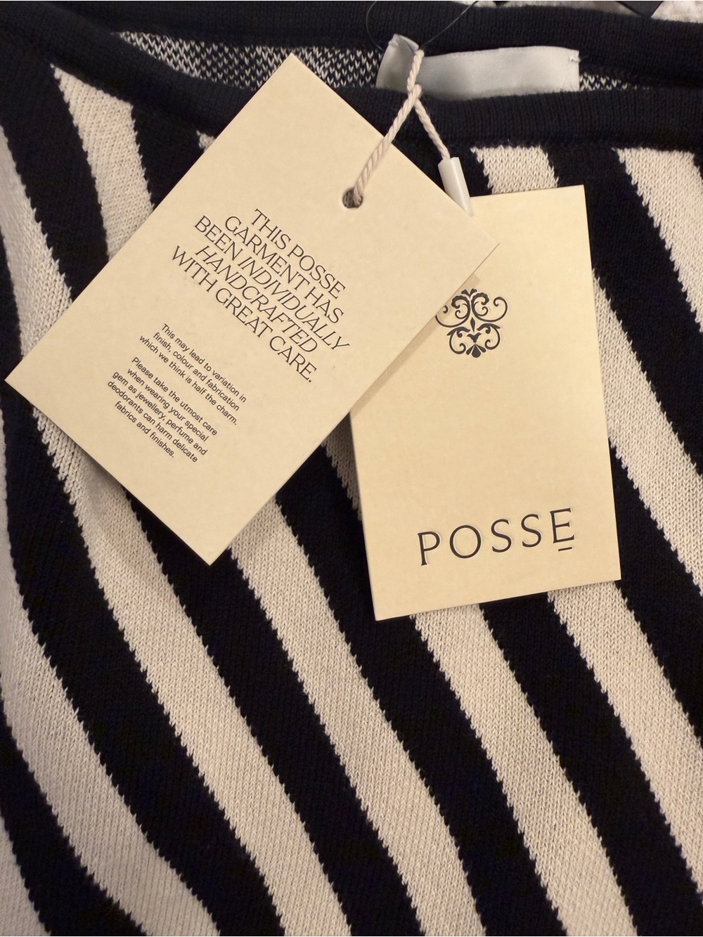 Posse Black and White Striped Midi Skirt - Picture 7 of 7